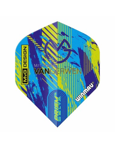 Fülle Winmau Darts Prism Delta Mvg Desegn Blau Grün