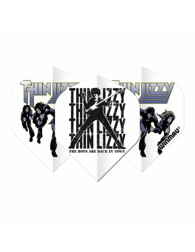 Plumas Winmau Darts Rhino Standard Rock Legends Thin Lizzy Blanca 6905.247