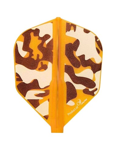 Des plumes Fit Flight Series Liquid Camo D Shape Orange