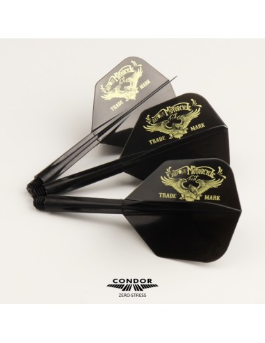 Piume Condor Flights Shape West Bull Black L 33.5