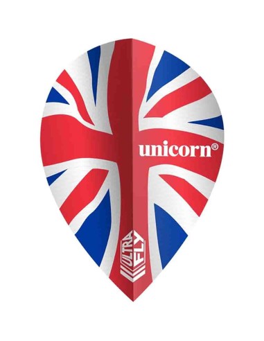 Piume Unicorn Darts Ultrafly 100 Pear Union Jack Wave 68994