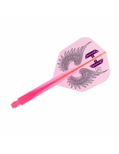 Plumas Condor Axe Flap Wings Rosa Neon Shape L 33.5m Três de vocês.