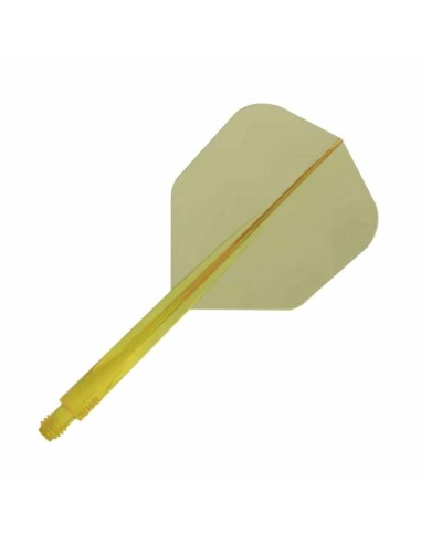 Piume Condor Axe Shape Giallo chiaro Lungo 33.5mm Voi tre.