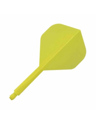 Plumes Condor Axe standard Jaune long 33.5mm Vous trois.