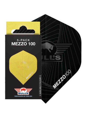 Plumes Bulls Darts Mezzo 100 n°2 Standard Noir Pack 5 50979 Pour les produits de base