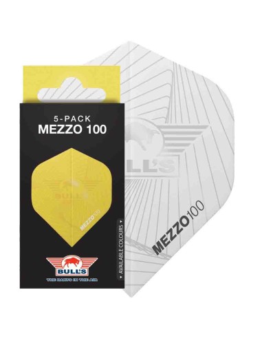 Fülle Bulls Darts Mezzo 100 Nr. 2 Standard Weiß Pack 5 Bu-50980