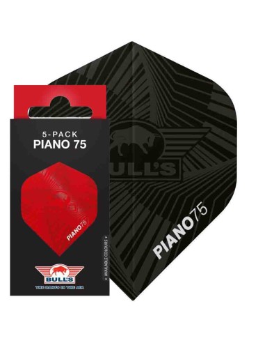 Fülle Bulls Darts Piano 75 Nr. 2 Standard Schwarz 5 Packs Bu-50994