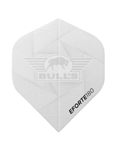 Plumas Bulls Darts Esforço 180 n.o 2 Padrão Branco Bu-51003