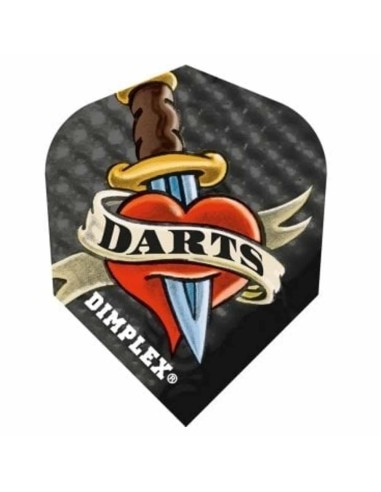 Piume Harrows Darts Dimplex Dagger and Heart 4027