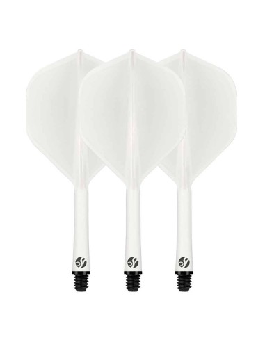 Feathers Shot Darts Deck system white length 74.2 50312