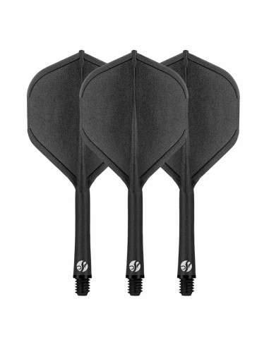 Plumes Shot Darts Système de pont noir court 62,2 mm 50306