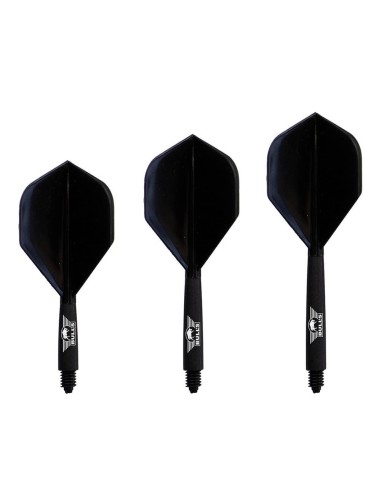 Feathers Bulls Darts Union Flights System Black No 2 Length 71 mm 50301