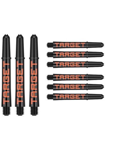Cañas Target Pro Grip Tag Shaft Intb 3 Sets Black Orange (41mm) 380317