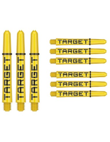 Cañas  Target Pro Grip Tag Shaft Short 3 Sets Black Yellow (34mm) 380313