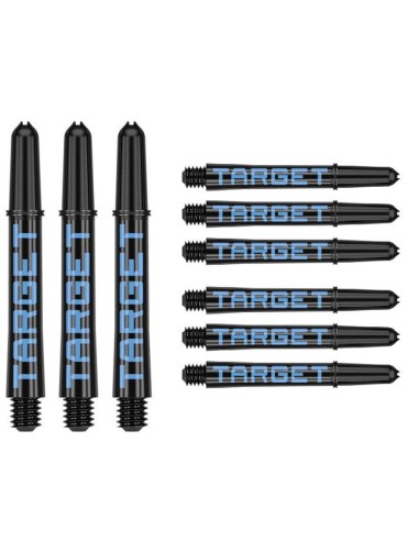 Cañas Target Pro Grip Tag Shaft Short 3 Sets Black Blue(34mm) 380322