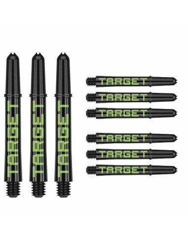 Cañas Target  Pro Grip Tag Shaft Short 3 Sets Black Green (34mm) 380310