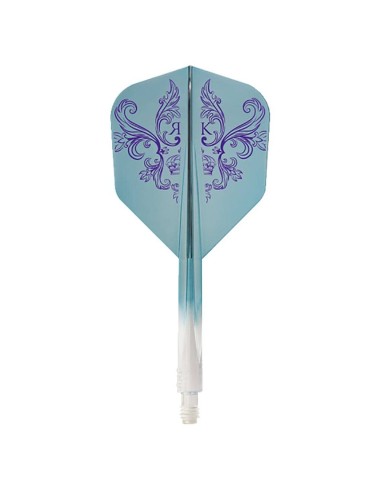 Plumes Condor Axe Shape Charm Rosa Kwok Blue L 33.5mm Vous trois.