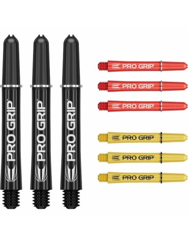 Cañas Target Pro Grip Shaft Int 3 Sets Negro-blanco-amarillo (41mm) 380386