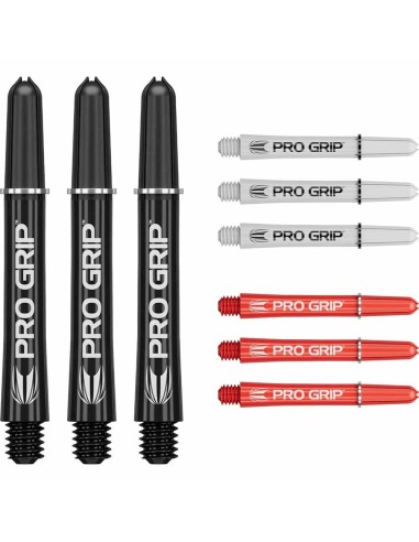 Cañas Target Pro Grip Shaft Int 3 Sets Negro-blanco-rojo (41mm) 380384