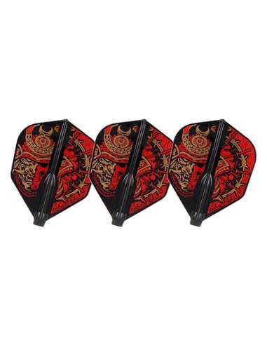 Plumas Fit Flight Samurai Skull A Negro Shape