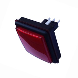 Pulsador Cuadrado Led Rojo Dianas Kursaal Con Micro 2