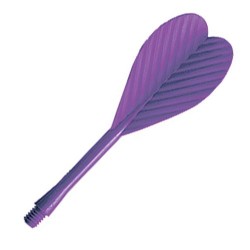 Darts All In One Durable Plastic Flights Purple. 100 U.
